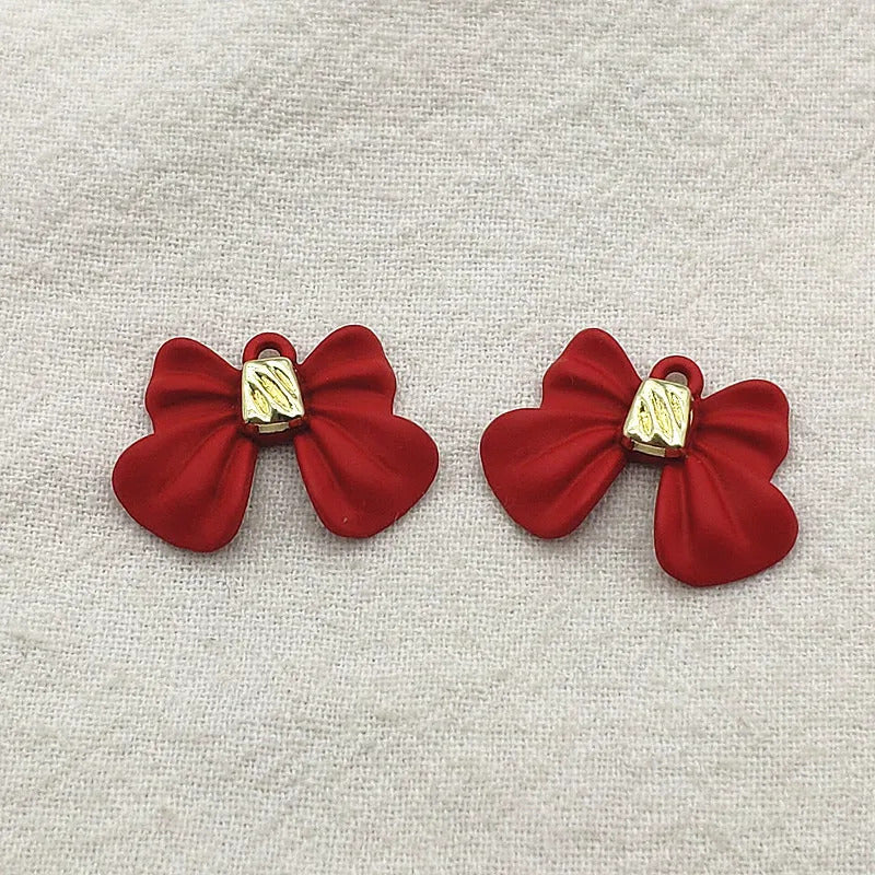 New Arrival! 21x15mm 100pcs Zinc Alloy Pendants Ribbon/Bows Charm For HandMade Jewelry Bracelet/Necklace/Earring DIY Parts