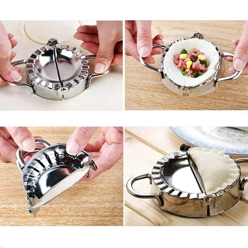Stainless Steel Dumpling Maker Dumpling Skin Mold Ravioli Maker Press Pie Making Press Wrapper Pastry Maker Kitchen Accessories