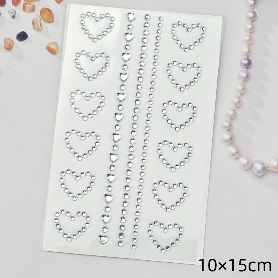 Glitter Gradient Butterfly Wing Tattoo Eye Corner Face Stickers Children's Eye Makeup DIY Stickers Fish Scale Performance Catwalk