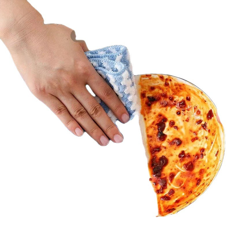 Coral Fleece Dish Towel Home Kitchen Cleaning Cloth Supply Thickened Coral Fleece Kitchen Dish Cloth