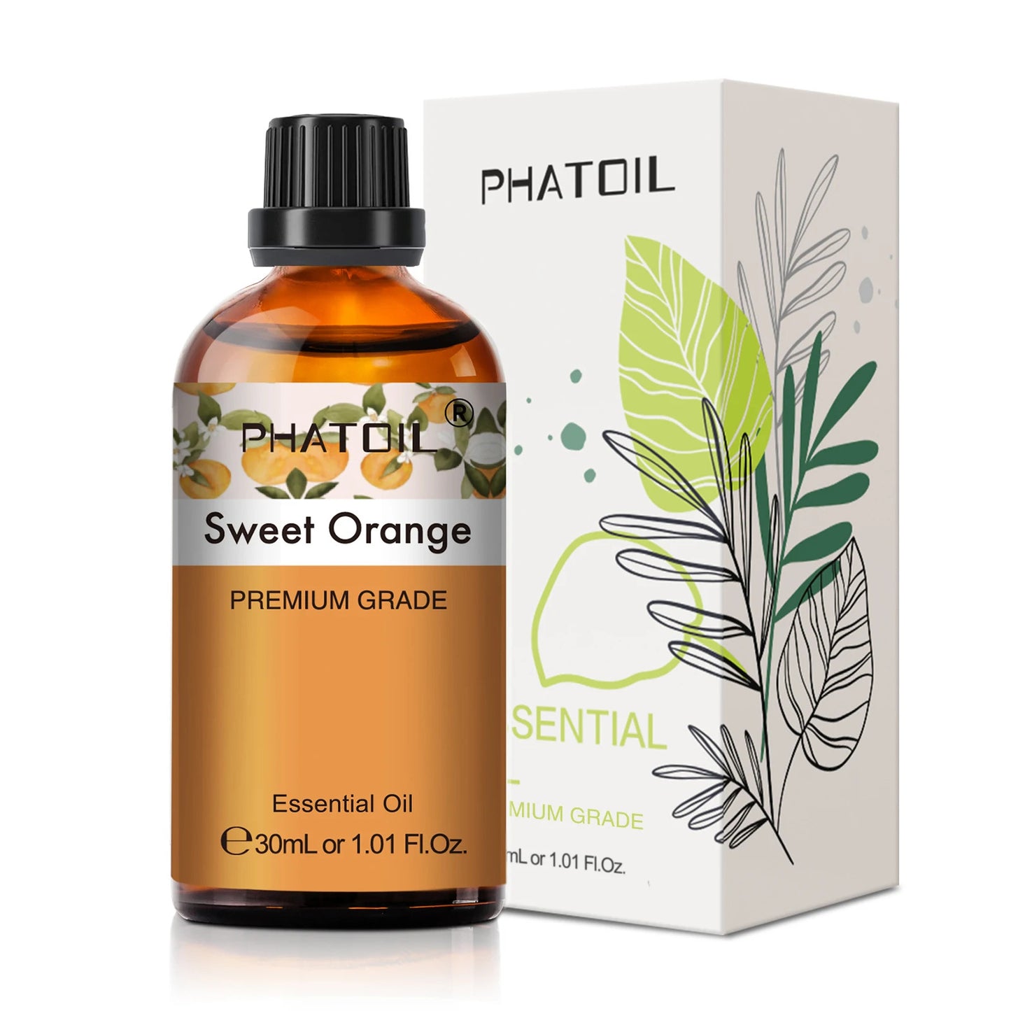 PHATOIL 30ml Aromatherapy Essential Oil Lavender Eucalyptus Vanilla Sweet Orange Aroma Oils For Diffuser Candle Making DIY Soap