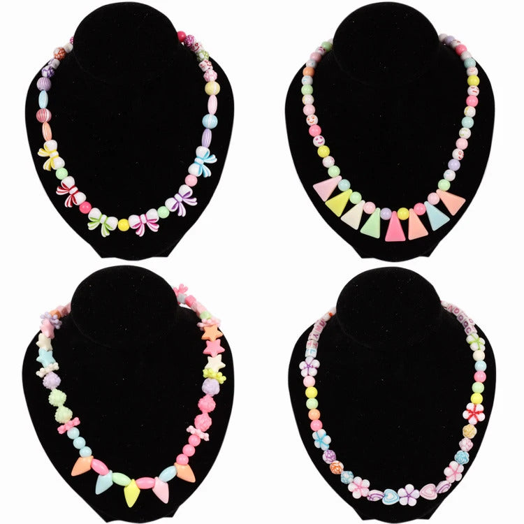 DIY Handmade Beaded Children's Toys Creative Loose Spacer Beads Making Bracelet Necklace 24 Grid Girl Jewelry Set Girl Toy Gift
