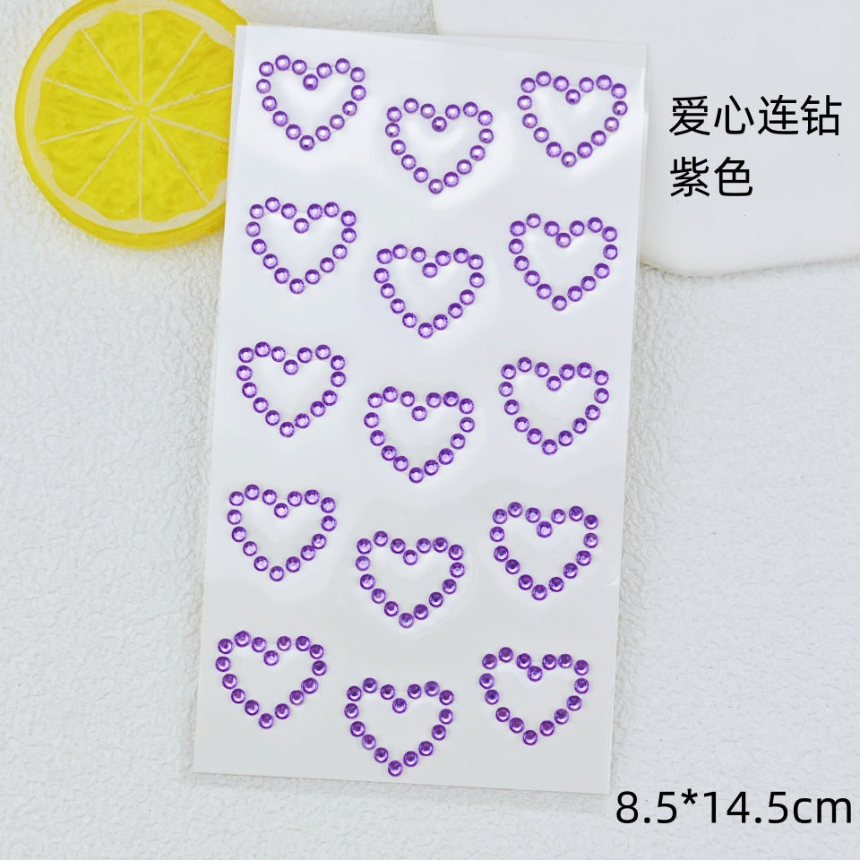 Glitter Gradient Butterfly Wing Tattoo Eye Corner Face Stickers Children's Eye Makeup DIY Stickers Fish Scale Performance Catwalk