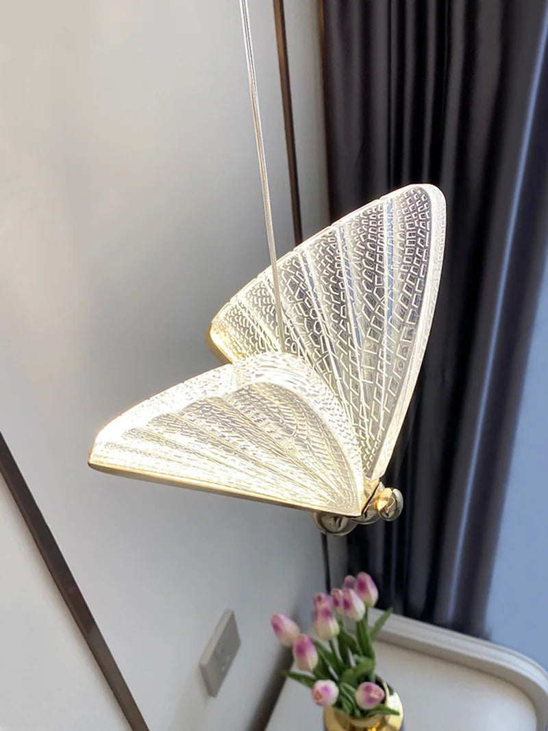 Butterfly Led Pendant Lights Nordic Hanging Lamp Indoor Lighting For Bedside Living Dining Room Kitchen pendente iluminação