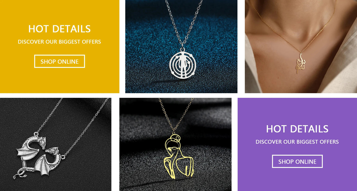 Isis Goddess Pewter Ancient Egyptian Occult Deity Fashion Gold Color Pendant Necklace for Women Gift for Girlfriend Jewelry