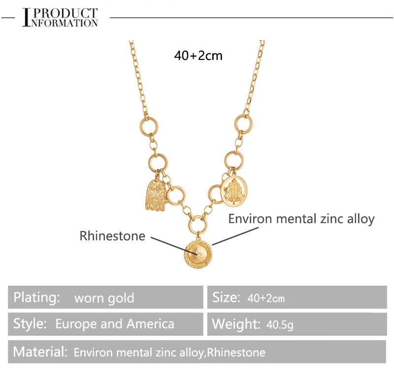 red Pepper Necklaces for Women Multilayer Collar Chain Verse Christian Jewelry 18K Gold Choker Plated/Stainless