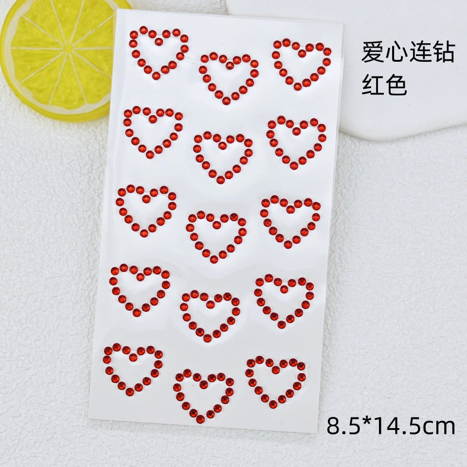 Glitter Gradient Butterfly Wing Tattoo Eye Corner Face Stickers Children's Eye Makeup DIY Stickers Fish Scale Performance Catwalk