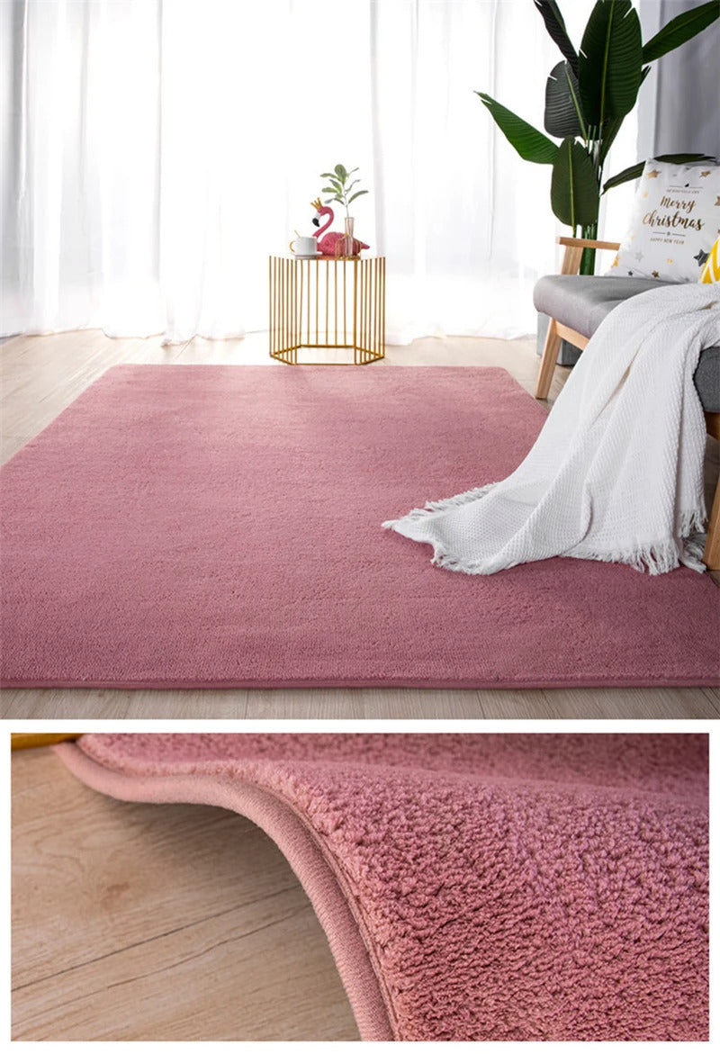 Grey Rugs Living Room Sofa Area Coral Velvet Carpet In The Bedroom Thicken Balcony Cushion Antiskid Kid Bedside Floor Home Decor