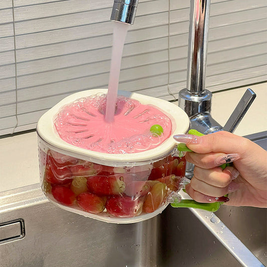[Kitchen Good Stuff] Faucet Washing Basin Wash Fruit Drain Basket 2024 New Food Grade Jiang Yan Same Style