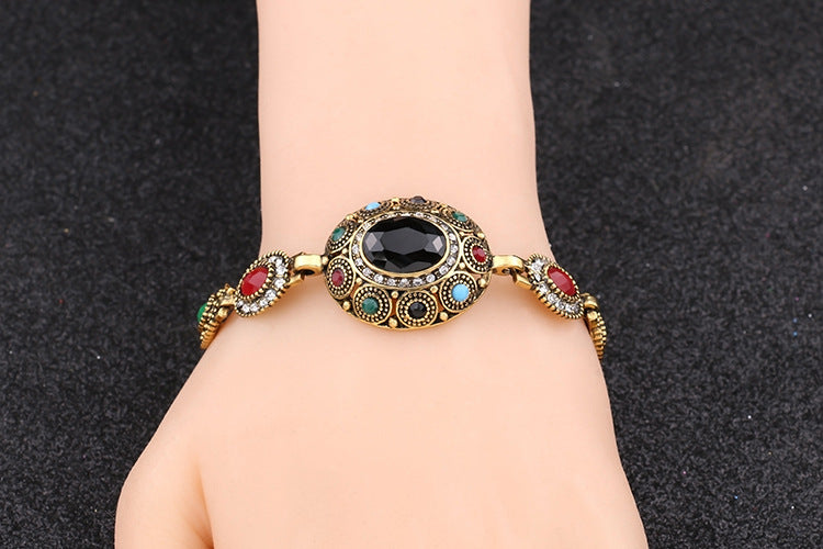 Vintage Bohemian Style Big Gems Women Fashion Bracelet