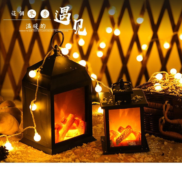 LED Fireplace Lamp Flame Lamp Shape Lamp scandinavian Style Decorative Lamp Christmas Creative Home Crafts Ornaments