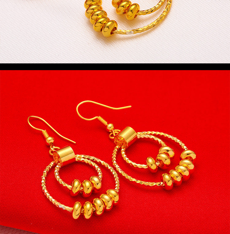 Shagin Women's Large Earrings Fashion Large Women's Earrings Transfer Beads