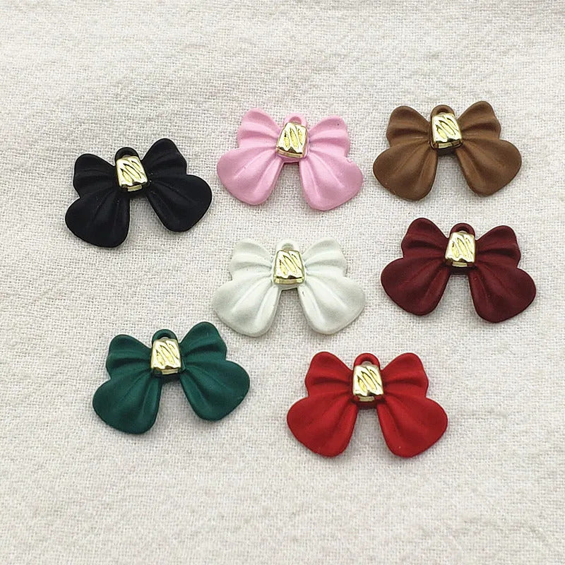 New Arrival! 21x15mm 100pcs Zinc Alloy Pendants Ribbon/Bows Charm For HandMade Jewelry Bracelet/Necklace/Earring DIY Parts