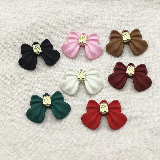 New Arrival! 21x15mm 100pcs Zinc Alloy Pendants Ribbon/Bows Charm For HandMade Jewelry Bracelet/Necklace/Earring DIY Parts