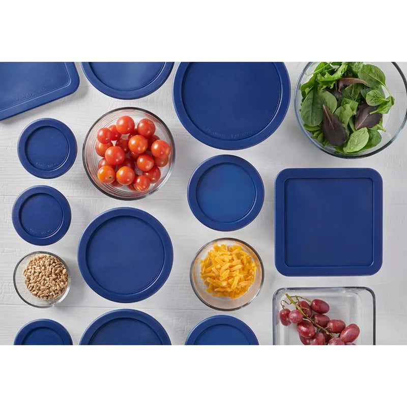 Glass Food Storage Containers with Lids, Set of 30