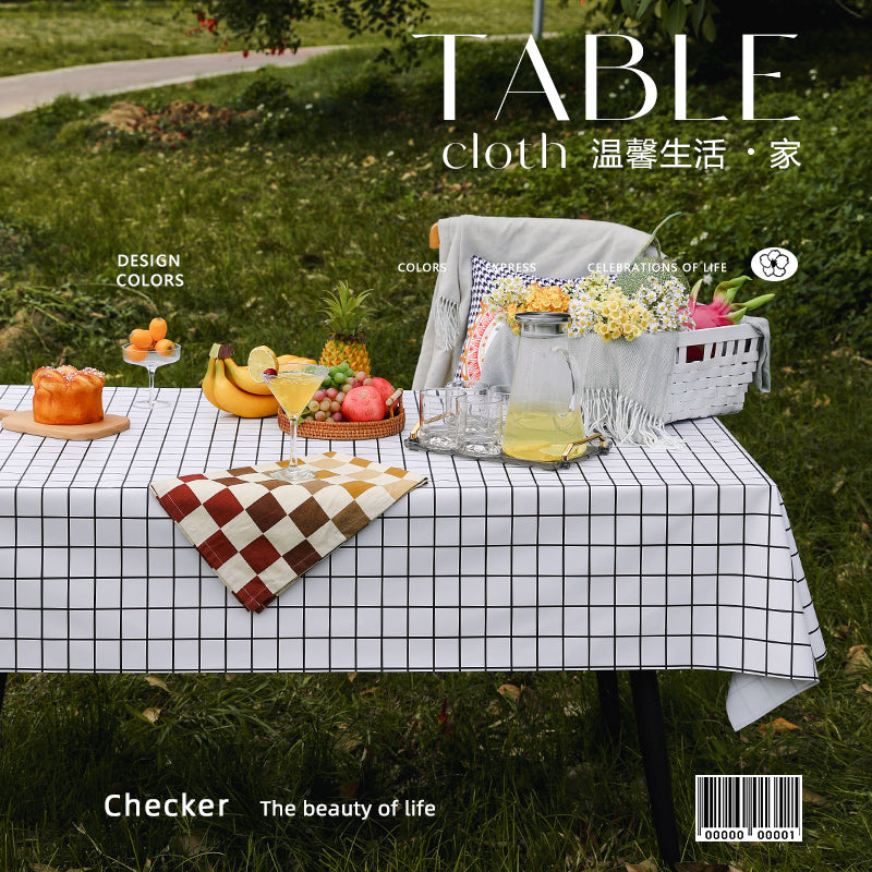 Outdoor Egg Roll Table Tablecloth Camping Picnic Table Mat Outdoor PVC Disposable Tablecloth Stall