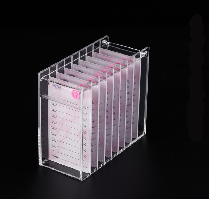 In Stock Grafting Eyelash Storage Box Eight-Layer Eyelash Storage Flower Box Multi-Layer Transparent and Dustproof Eyelash Box Auxiliary Tool