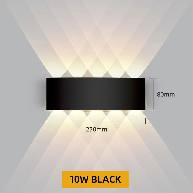 Aluminum LED Wall Lamp Waterproof IP65 interior wall light Up and Down Outdoor Garden Lights Bedroom Living Room Stairs Lighting