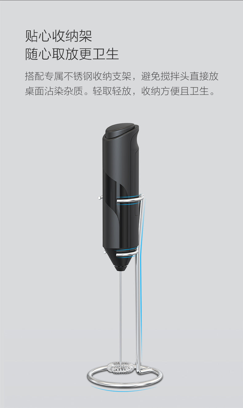 Amazon Electric Milk Beater New Stainless Steel Coffee Cream Electric Milk Beater Egg Beater Portable Blender