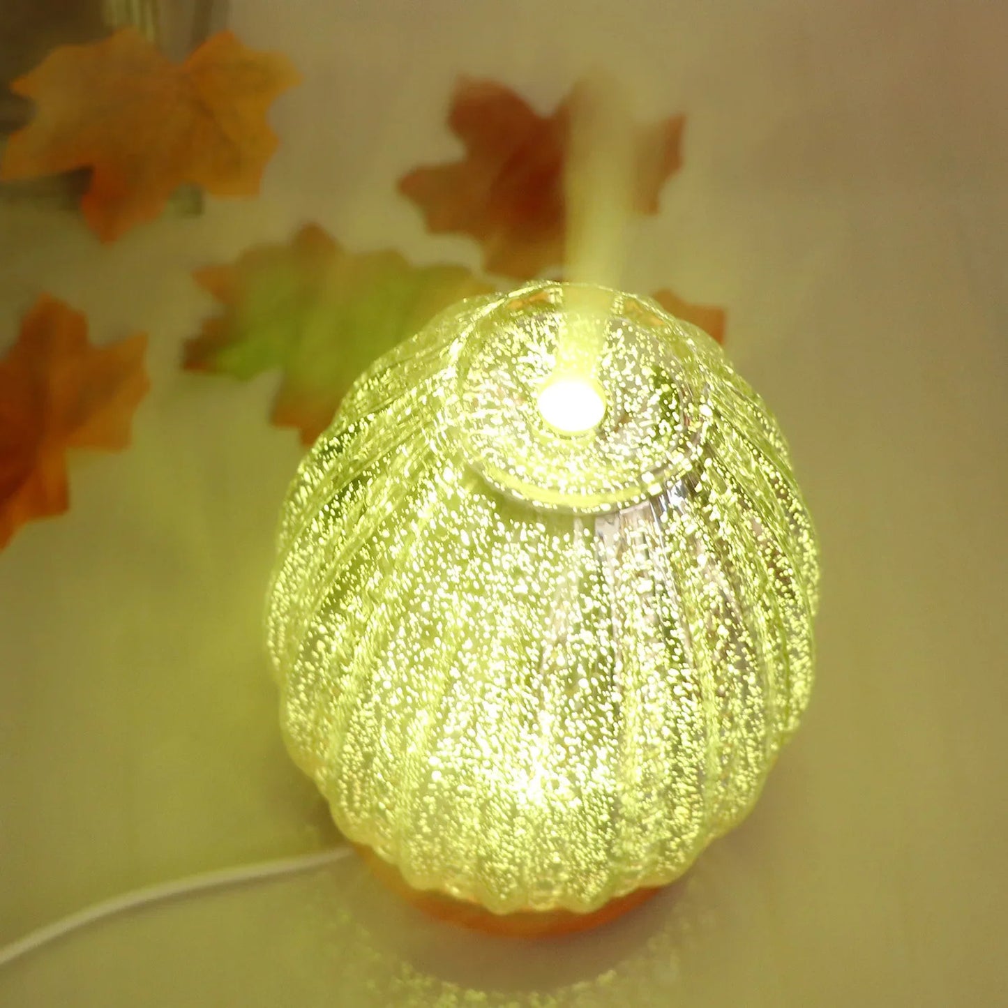 3D Air Humidifier Glass Aromatic Machines Ultrasonic Essential Oil Aroma Diffuser 4 Timing 7 LED Lights 100ml for Home