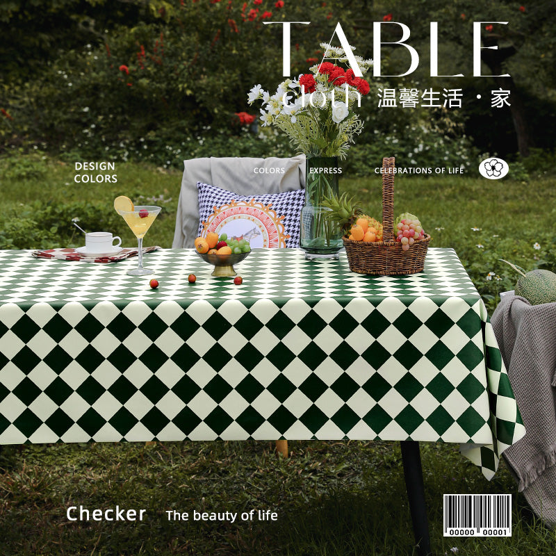Outdoor Egg Roll Table Tablecloth Camping Picnic Table Mat Outdoor PVC Disposable Tablecloth Stall