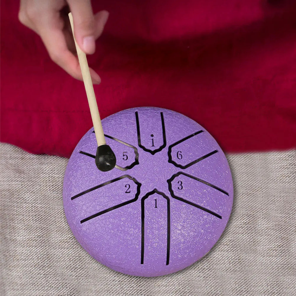 3 Inches 6 Notes Rain Drum for Outside Rain Drum Instrument Mini Handpan Drum Outdoor Rain Drum for Yoga Meditation Unique Gift