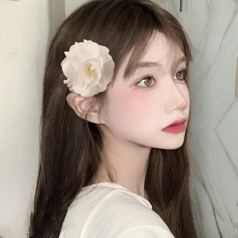 Holiday Organza Flower Barrettes Travel Travel Hair Accessories Atmosphere Clip Duckbill Clip Hairpin Side Clip Headdress