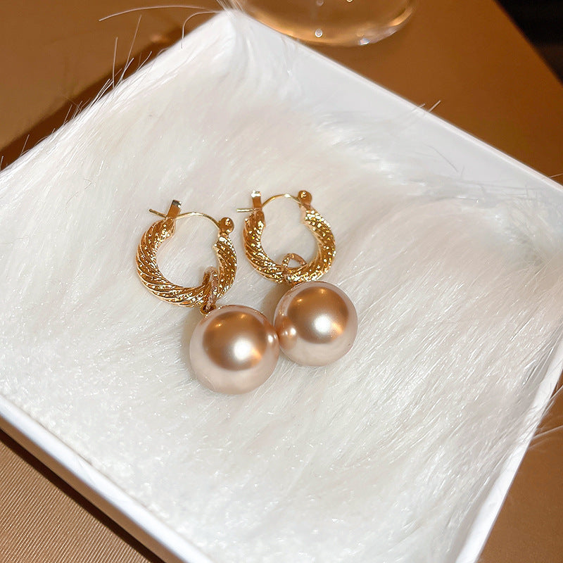 Vintage Earrings Fashion Versatile Ear Jewelry Niche Light Luxury High-end Accessories