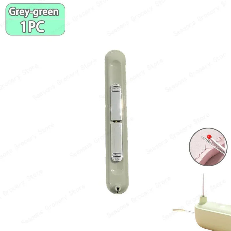 2 In 1 Needle Threader and Seam Ripper Tool Multifunctional Sewing Thread Remover Cross Stitch Crafting Accessories Easy Use