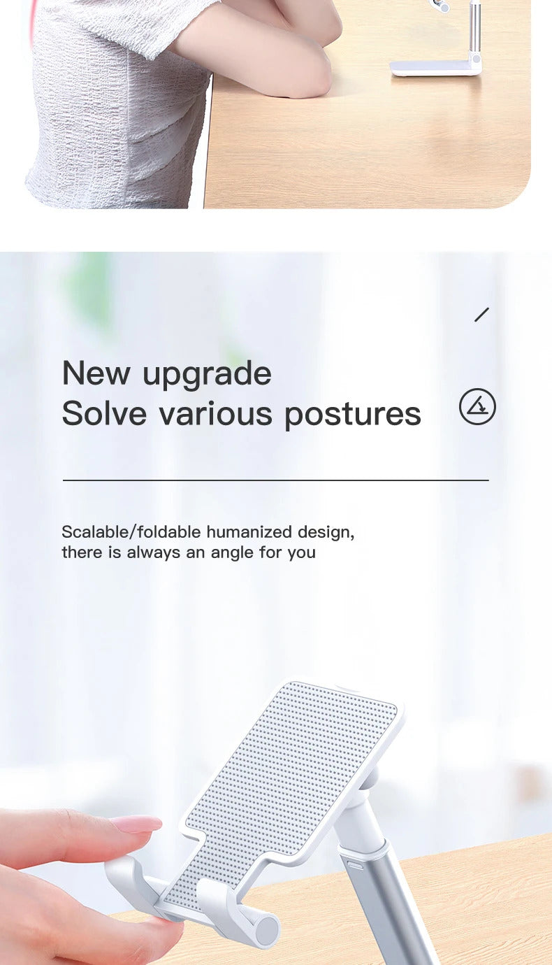 SmartDevil Phone Holder Foldable Stand Holder for iPhone 12 Pro Max Adjustable Desk Holder Stand for iPhone 11 Pro Max X XS XR 8