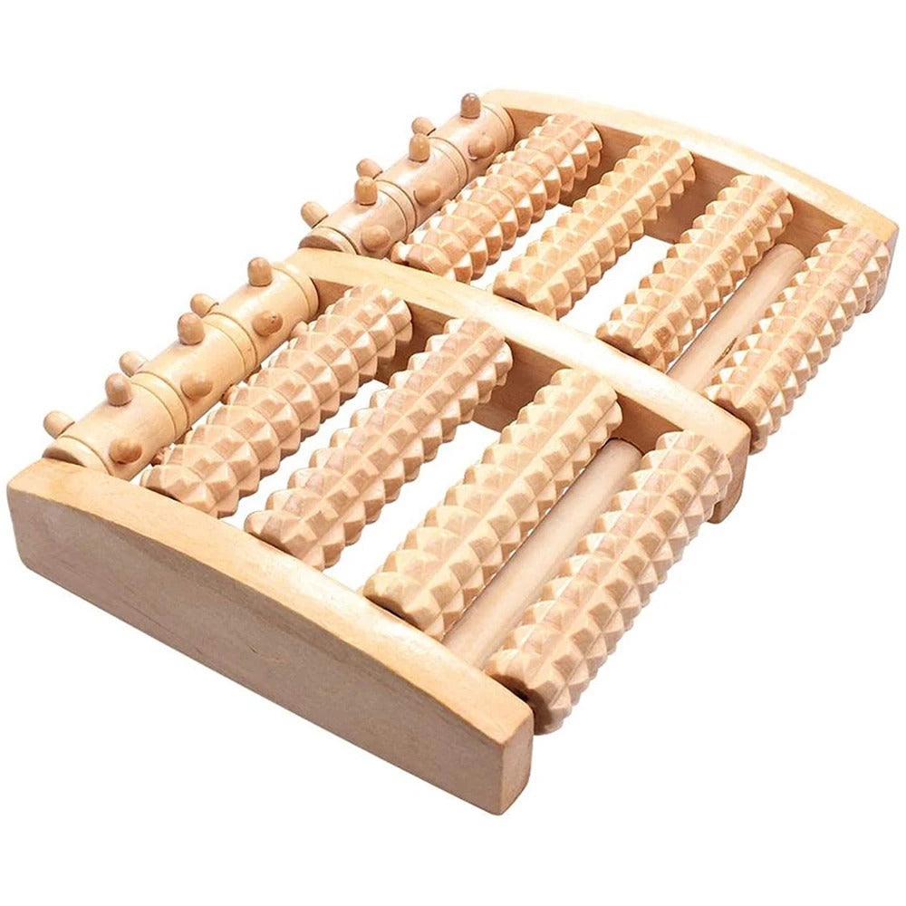 Wooden Foot Roller Wood Care Massage Reflexology Muscle Relax Relief Massager Spa Gift Anti Cellulite Foot Massager Care Tools