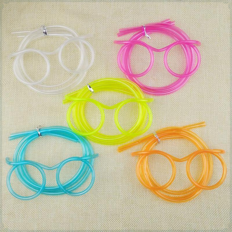 Glasses Straw Funny Lazy People Drinking Water Creative Cool Cute Drink Super Long Glasses Eye Straw