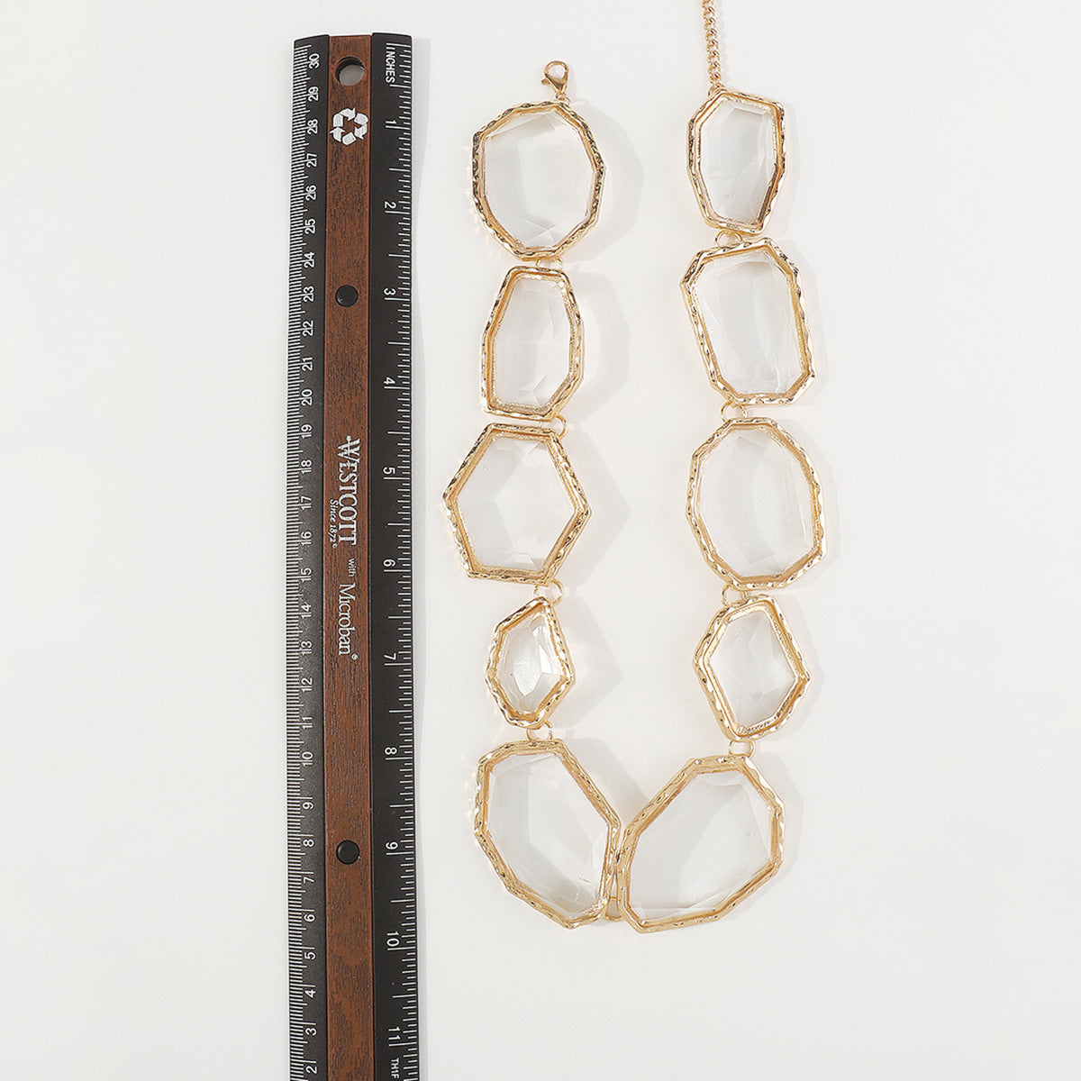 Trendy Accessories ZA Personality Fashion Exaggerated Geometric Resin Colorful Earrings Necklace