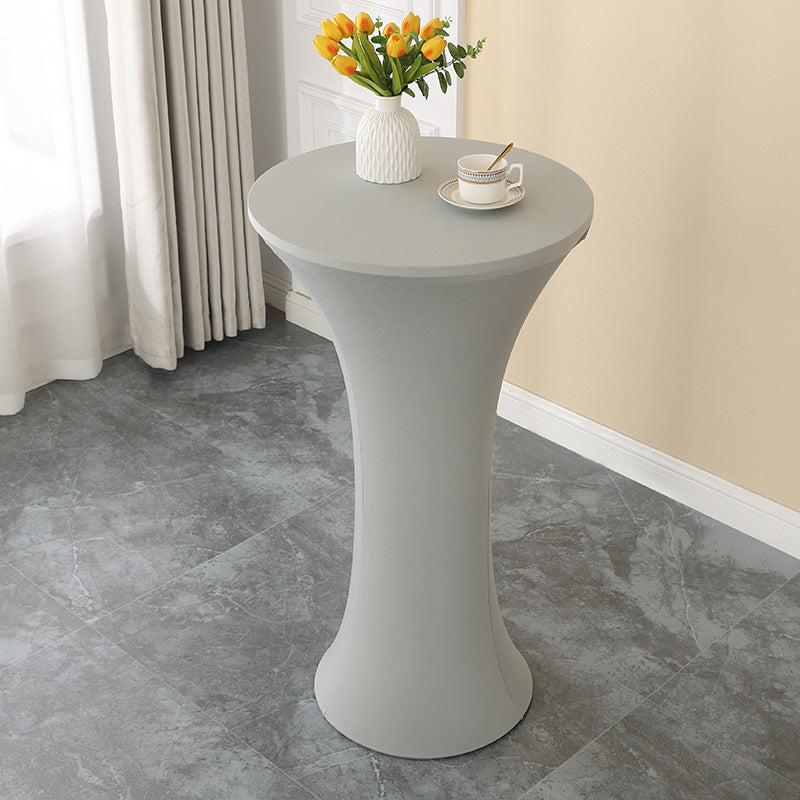 Elastic Cocktail Table Cover Table Skirt Bar Skirt Display Table Hotel Wedding Round Event Cloth High Table Cover