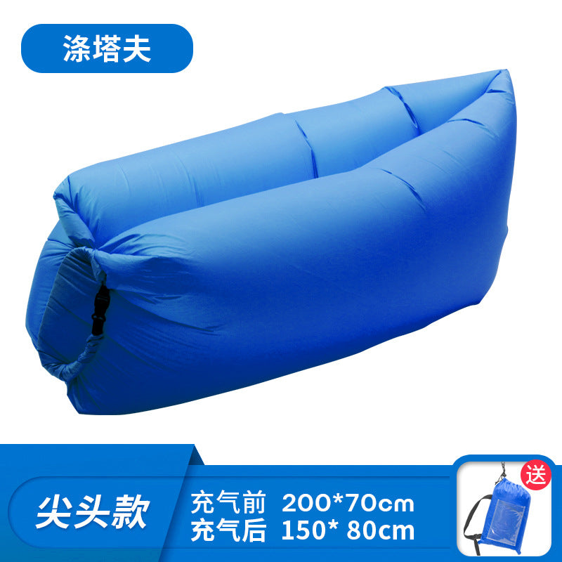 Manufacturer Pillow Style Inflatable Sofa In Stock Outdoor Portable Lazy Air Sofa Foldable Inflatable Bed Sleeping Bag