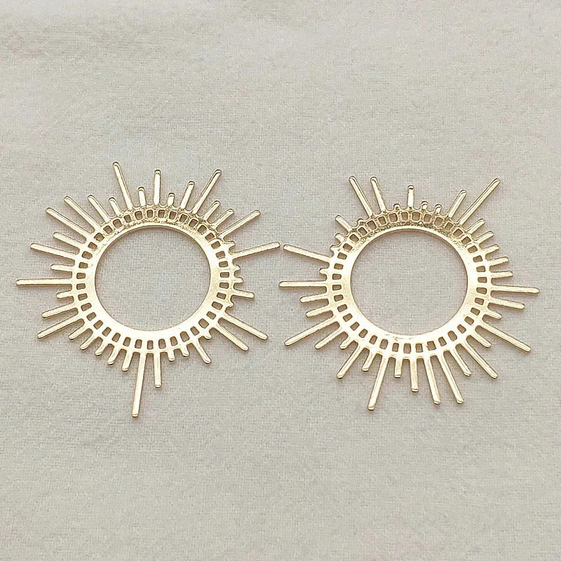 New Arrival! 45x44mm 50pcs Brass Pendants Flower Charm For Handmade Necklace Earrings DIY Parts,Jewelry Findings & Components