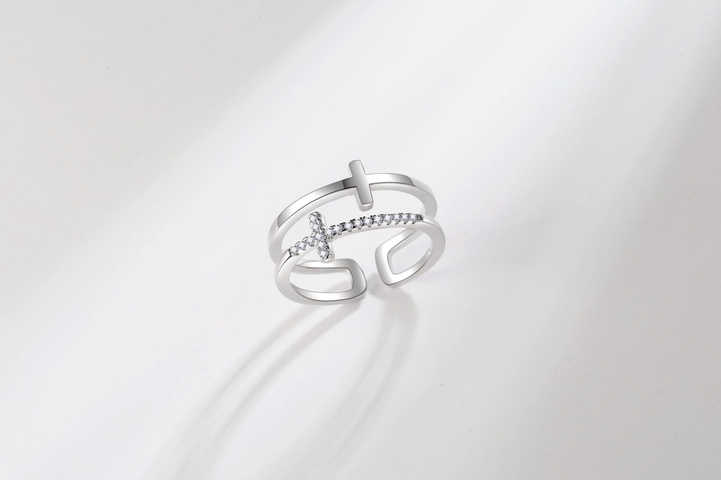 Internet Celebrity Trendy Fashion Minimalist Open Index Finger Ring