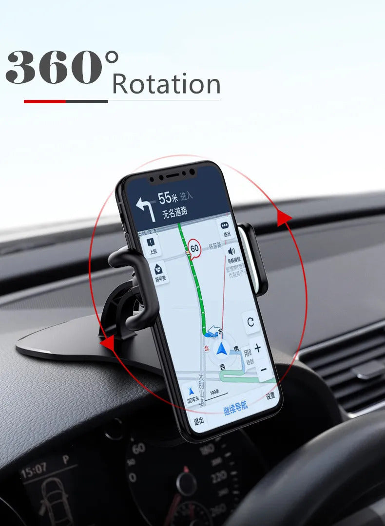 Universal Car Phone Holder Stand Rotatable Dashboard Car Clip Mount GPS Bracket Car Mobile Phone Support in Car For iPhone 15 14