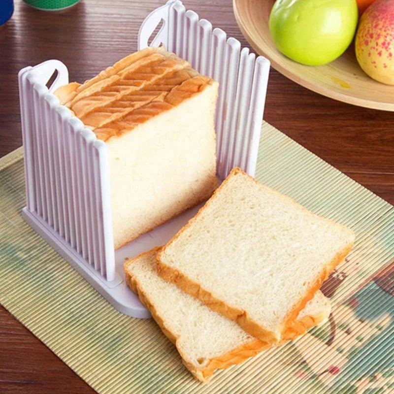 Adjustable Toast Slicer DIY Toast Loaf Slicing Machine Multifunctional Bread Cutting Guide Tool for Homemade Bread