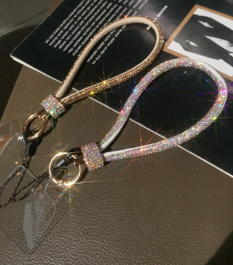 For Cell phone lanyard pendant phone strap Keychain on the phone Wrist chain luxury rhinestone pendant chain diamond bracelet