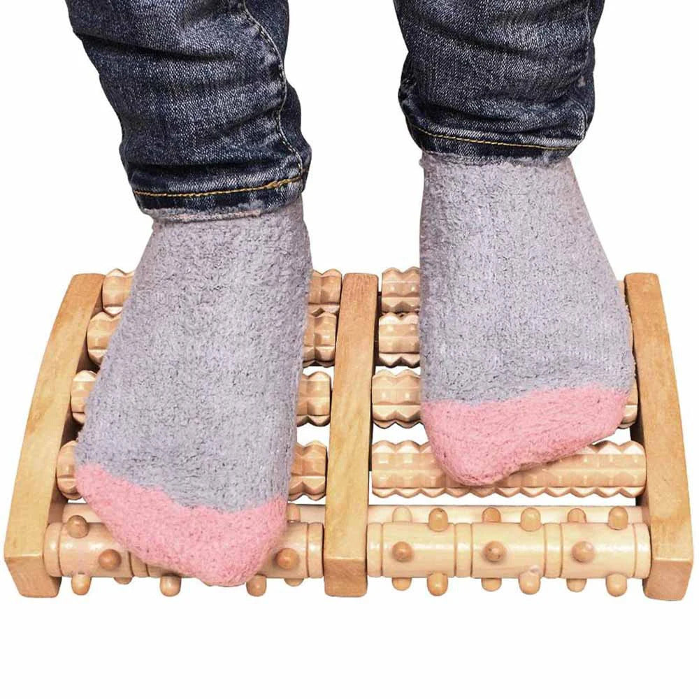 Wooden Foot Roller Wood Care Massage Reflexology Muscle Relax Relief Massager Spa Gift Anti Cellulite Foot Massager Care Tools