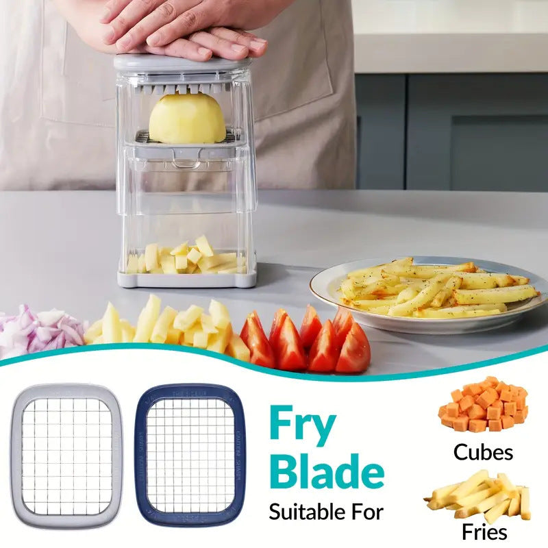 French Fry Cutter Radish Cucumber Dicer Household Multi-Functional Vegetable Cutter Tomato Apple Divider