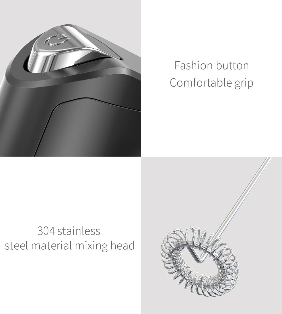 Amazon Electric Milk Beater New Stainless Steel Coffee Cream Electric Milk Beater Egg Beater Portable Blender