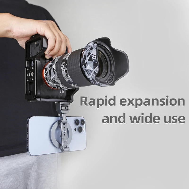 XILETU Foldable Magnetic Phone Holder Camera Rabbit Cage Tripod Universal External Magsafe Accessory for iPhone 15 14 13 12