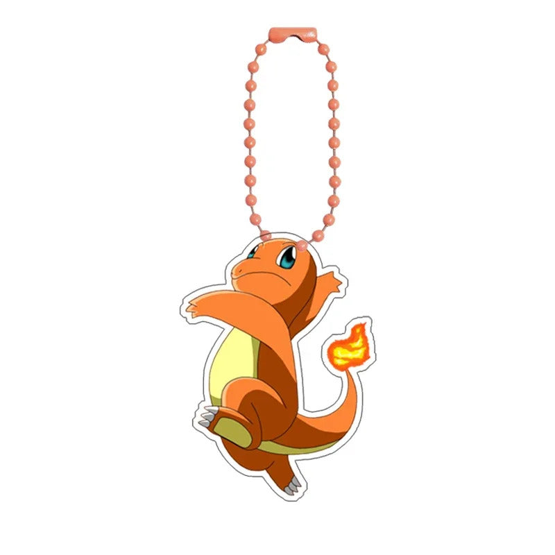Pokemon Bulbasaur Squirtle Charmander Self-Control Acrylic Cartoon Key Buckle Pendant Anime Classics Game Collection Gift Toys
