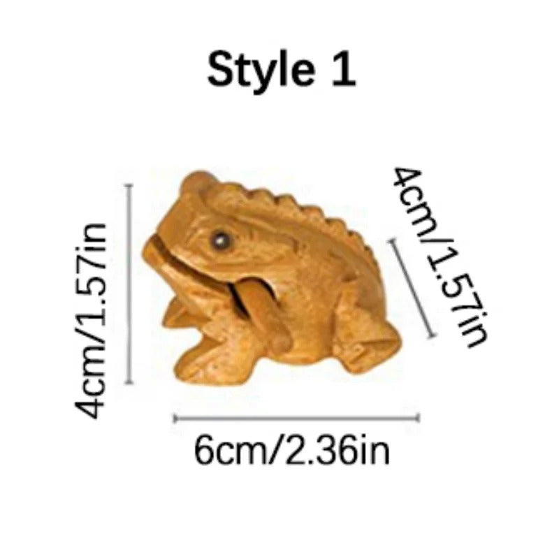 1pc Wooden Frog Guiro Rasp,Handcrafted Wooden Frog Musical Instrument,African Wooden Frog Rasp Musical Instrument for Adults