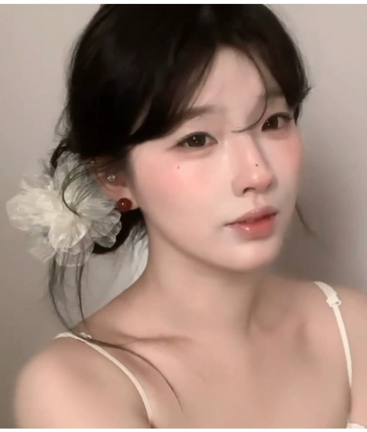 Holiday Organza Flower Barrettes Travel Travel Hair Accessories Atmosphere Clip Duckbill Clip Hairpin Side Clip Headdress