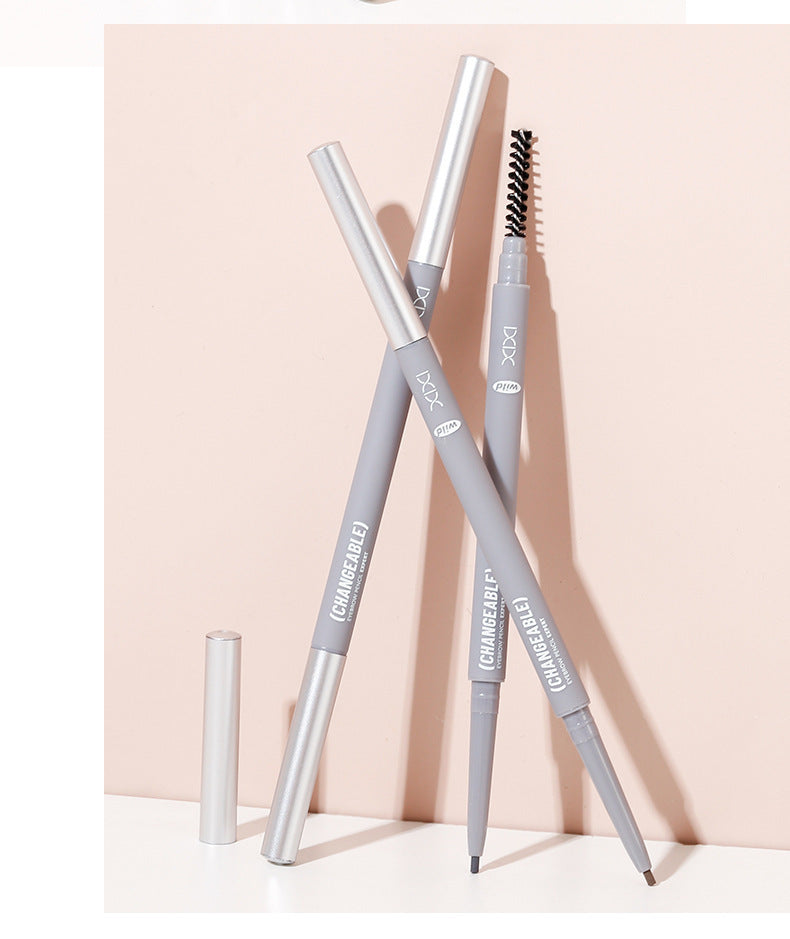 Makeup Xixi 3D Contour Mist Eyebrow Pencil Natural Color Definition Waterproof Smudge-proof Dual-ended Eyebrow Pencil
