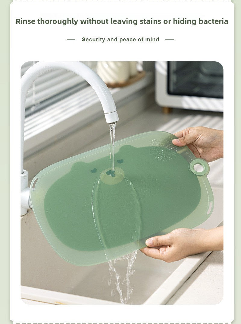 Cute Cutting Board Chopping Board for Fruits Plastic Mildew-Proof Mini Classification Baby Home Small Cutting Board Baby Food Supplement