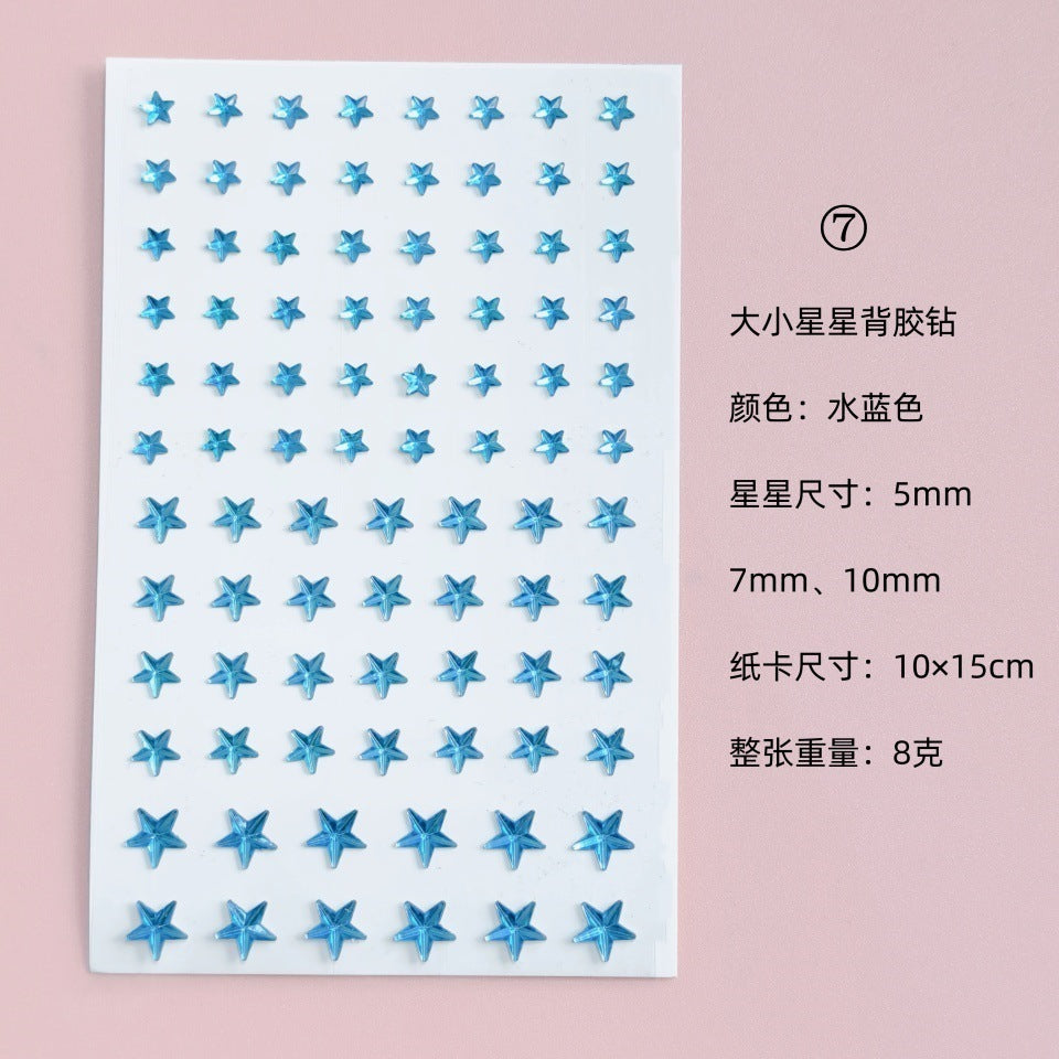 Glitter Gradient Butterfly Wing Tattoo Eye Corner Face Stickers Children's Eye Makeup DIY Stickers Fish Scale Performance Catwalk